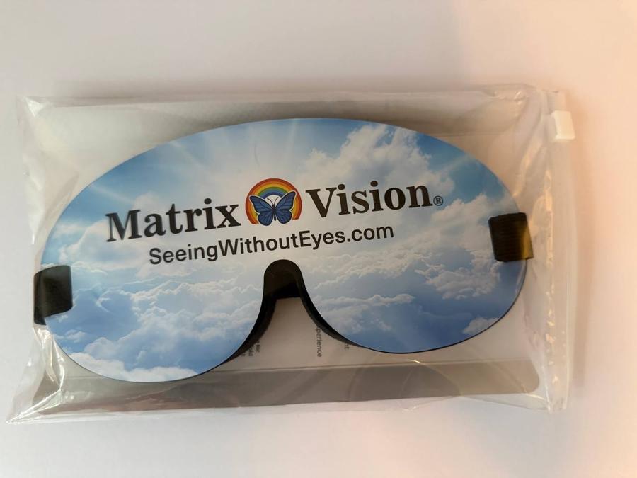 The MatrixVision Blackout Mask, sealed in its bag.